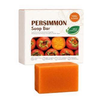 Best Skin Cleansing Persimmon Soap Contains Persimmon Fruit Extract, Dense Foam, Refreshing And Non-Sticky Body Cleansing Soap