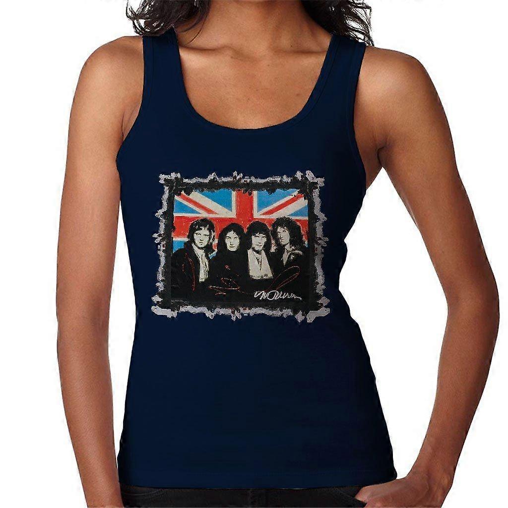 Sidney Maurer Original Portrait Of Queen Union Jack Women's Vest