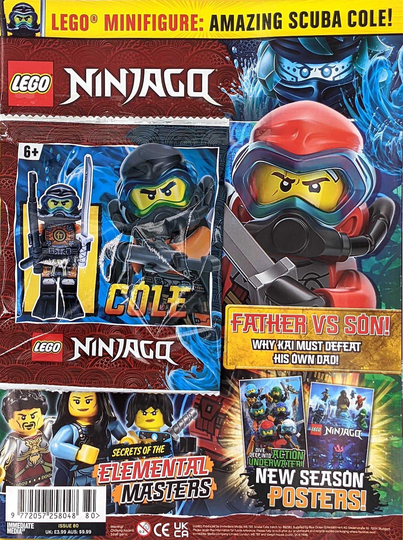 LEGO Ninjago Magazine Issue 80 with Cole Minifigure #9 Foil Pack 892180
