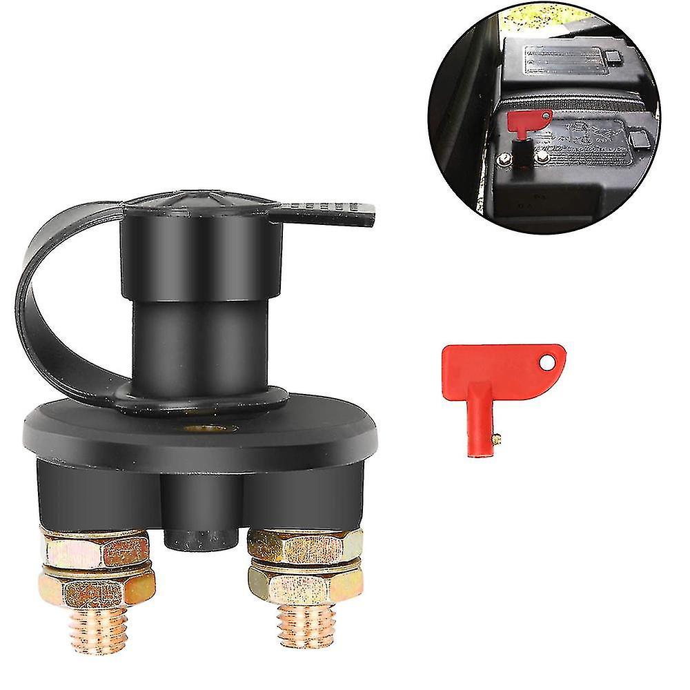 Car Modified Battery Power Off Main Switch Anti-leakage Knob Type Two-hole Power Off Switch