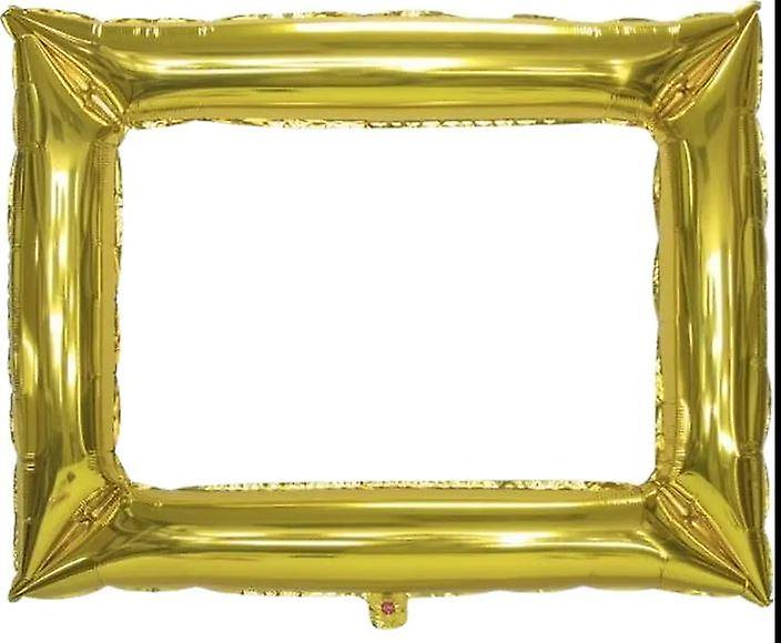 Ramme gullplast oppblåsbar studentfest