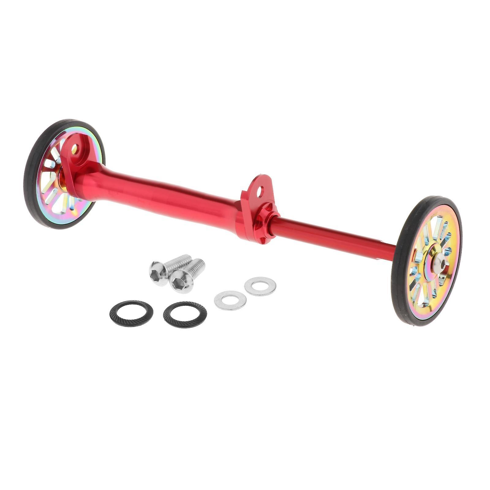 Folding Bikes Easy Wheels Extension Rod with Spacers Red colorful