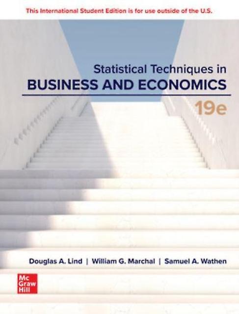 Statistical Techniques In Business And Economics Ise by Samuel Wathen Paperback