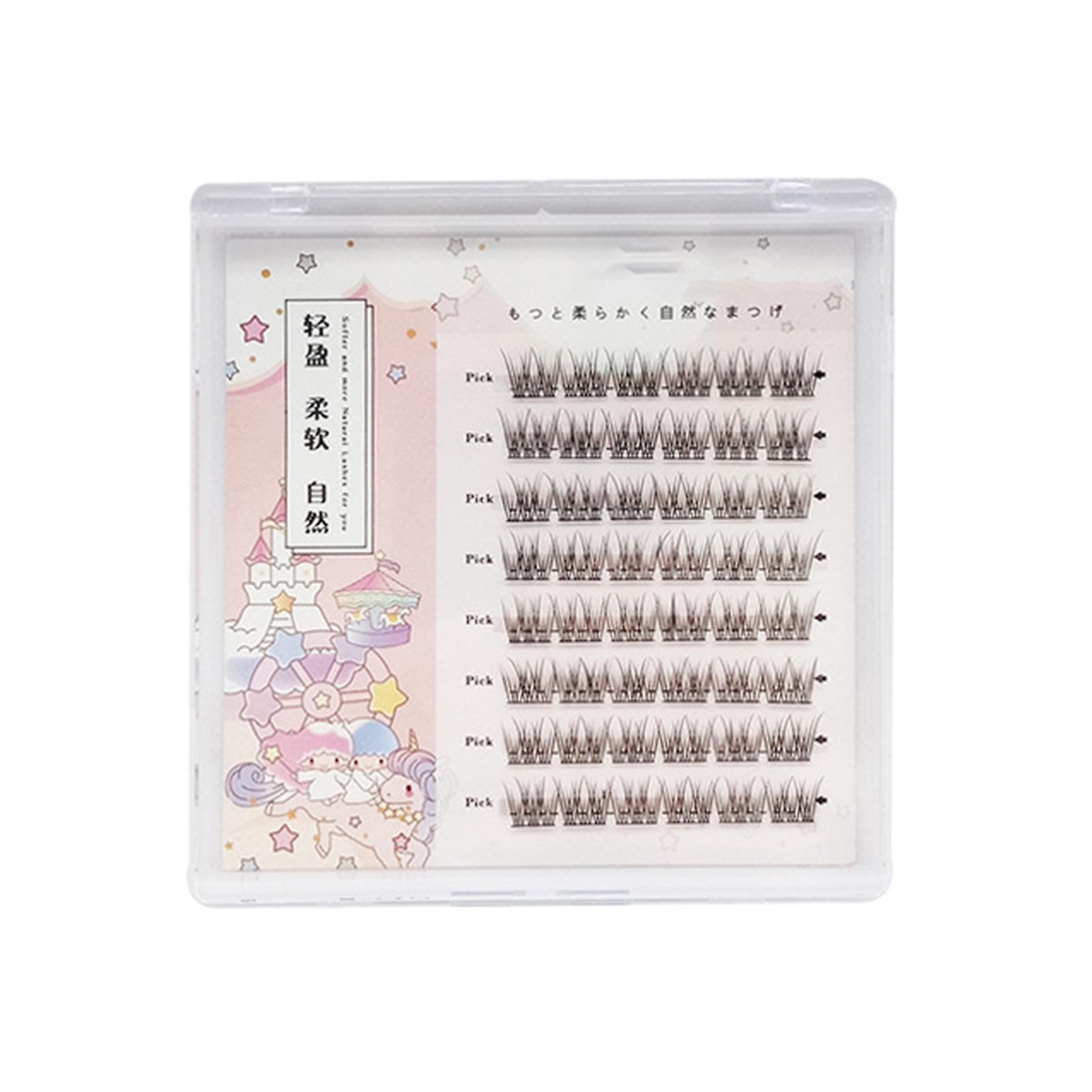 Curling Up Volume False Eyelashes Diy Fluffy Effect Lightweight Eyelashes