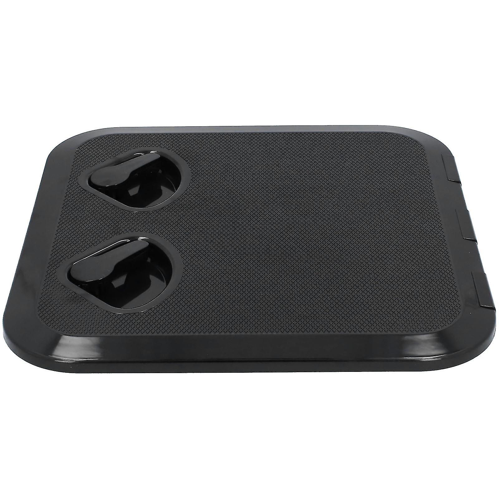 Deck Access Hatch Inspection Cover Anti-uv With Lock For Marine Boat Black 14.75 X 14.5in