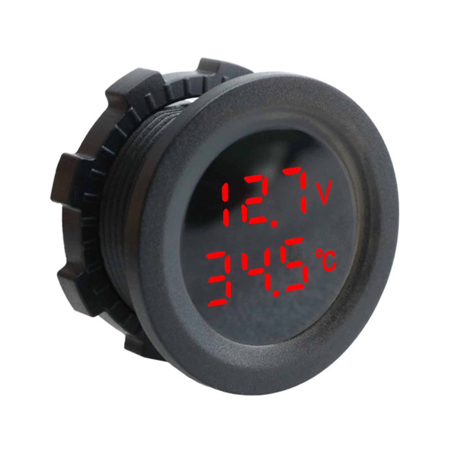 Voltmeter Stable Long Service Life Digital Display Digital Panel Display Voltage Monitoring Meter For Motorcycle