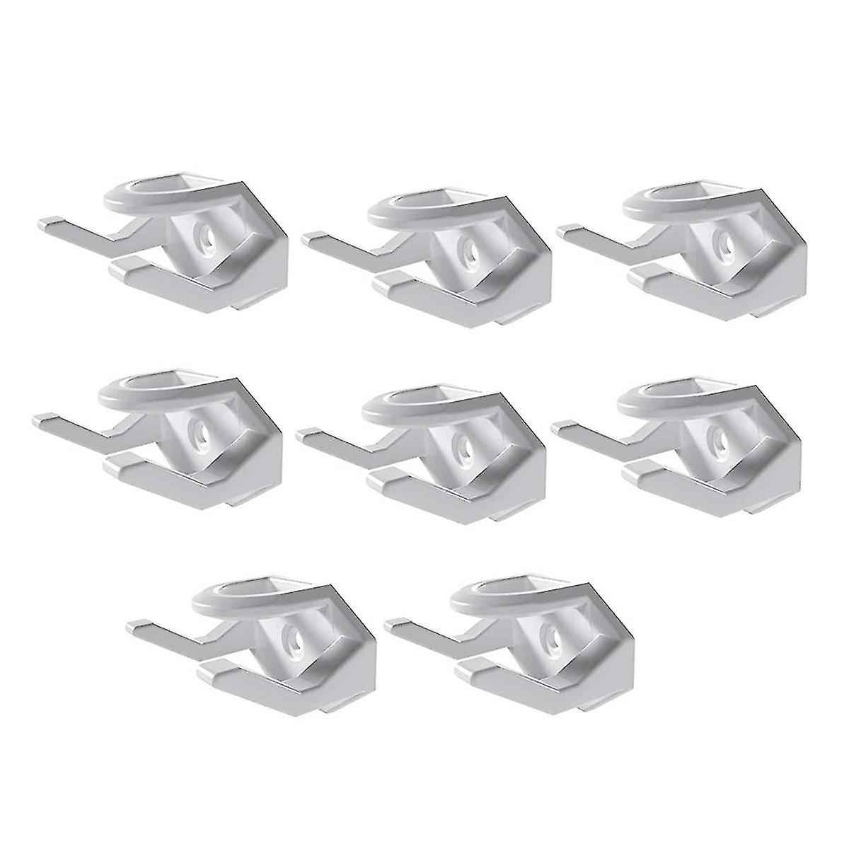 8pcs Hat Hooks For Wall Hat Rack For Baseball Cap Hat Display Hat Hangers For Wall White