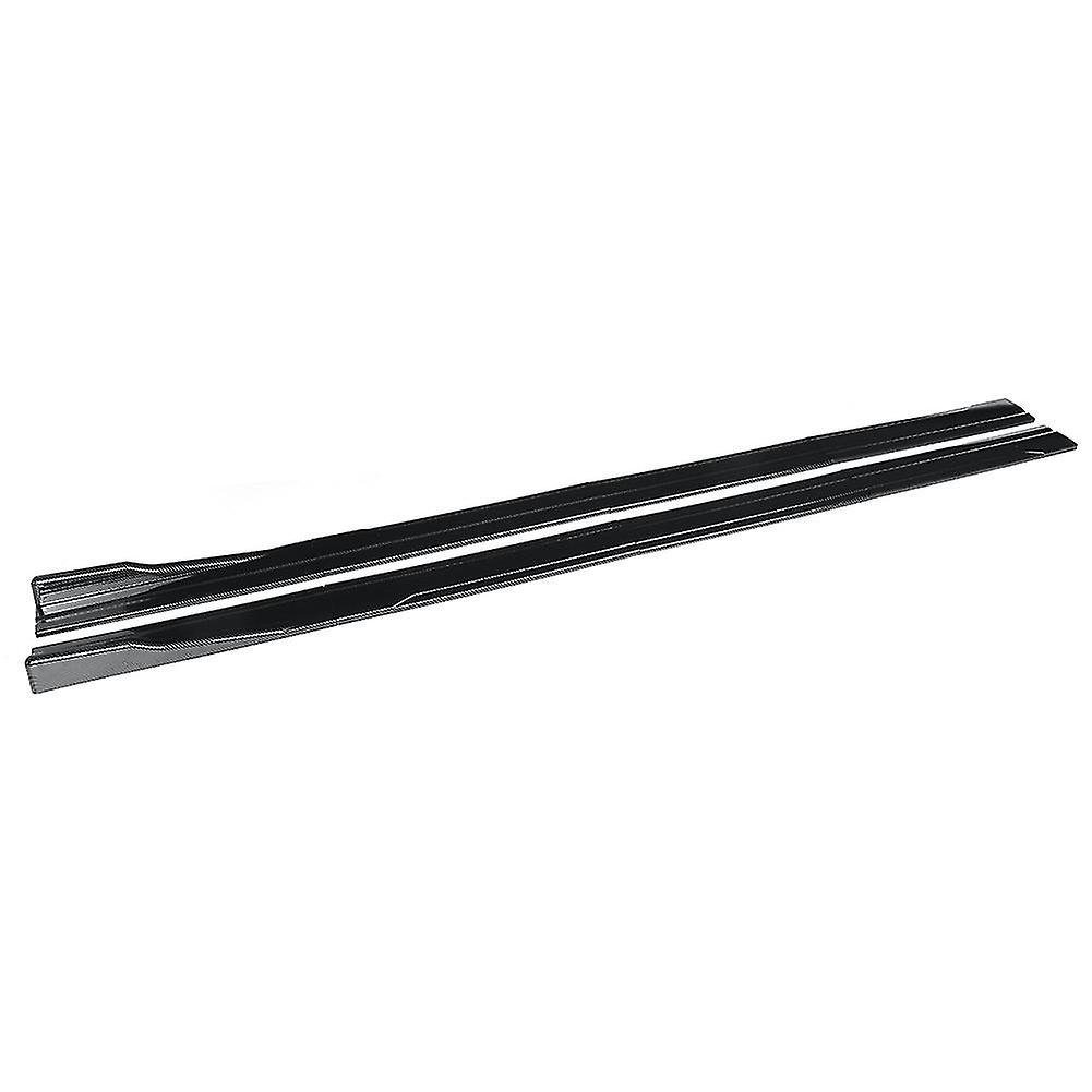 8x 2.2m Universal Carbon Fiber Side Skirt Extension Rocker Splitters Diffuseur Winglet