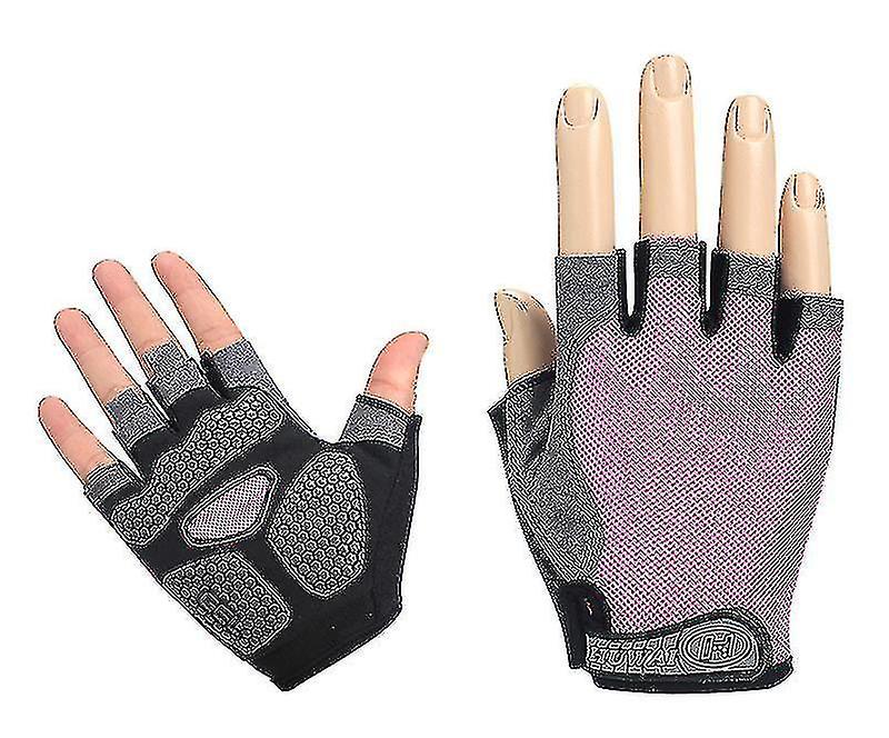 Non Slip Gloves Half Finger Sports Fitness Breathable Silicone Non Slip Gloves