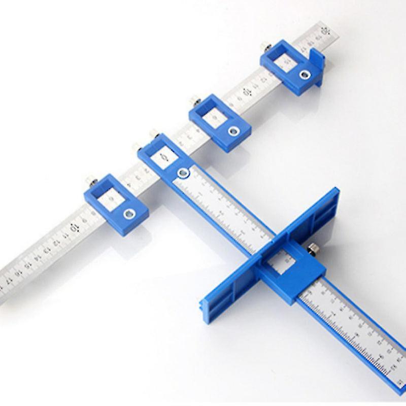 2023 Upgrade Drill Guide Punch Locator Installation Ruler Tool Hole Punch Jig Tool Center Drill Bit For Woodworking