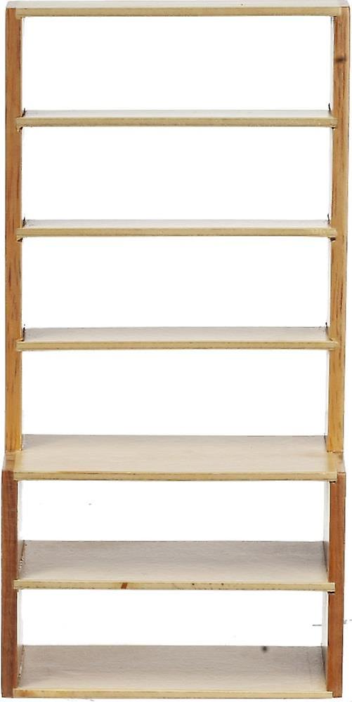 Dolls House Oak Shop Fitting Shelf Display Unit Miniature Store Furniture 1:12