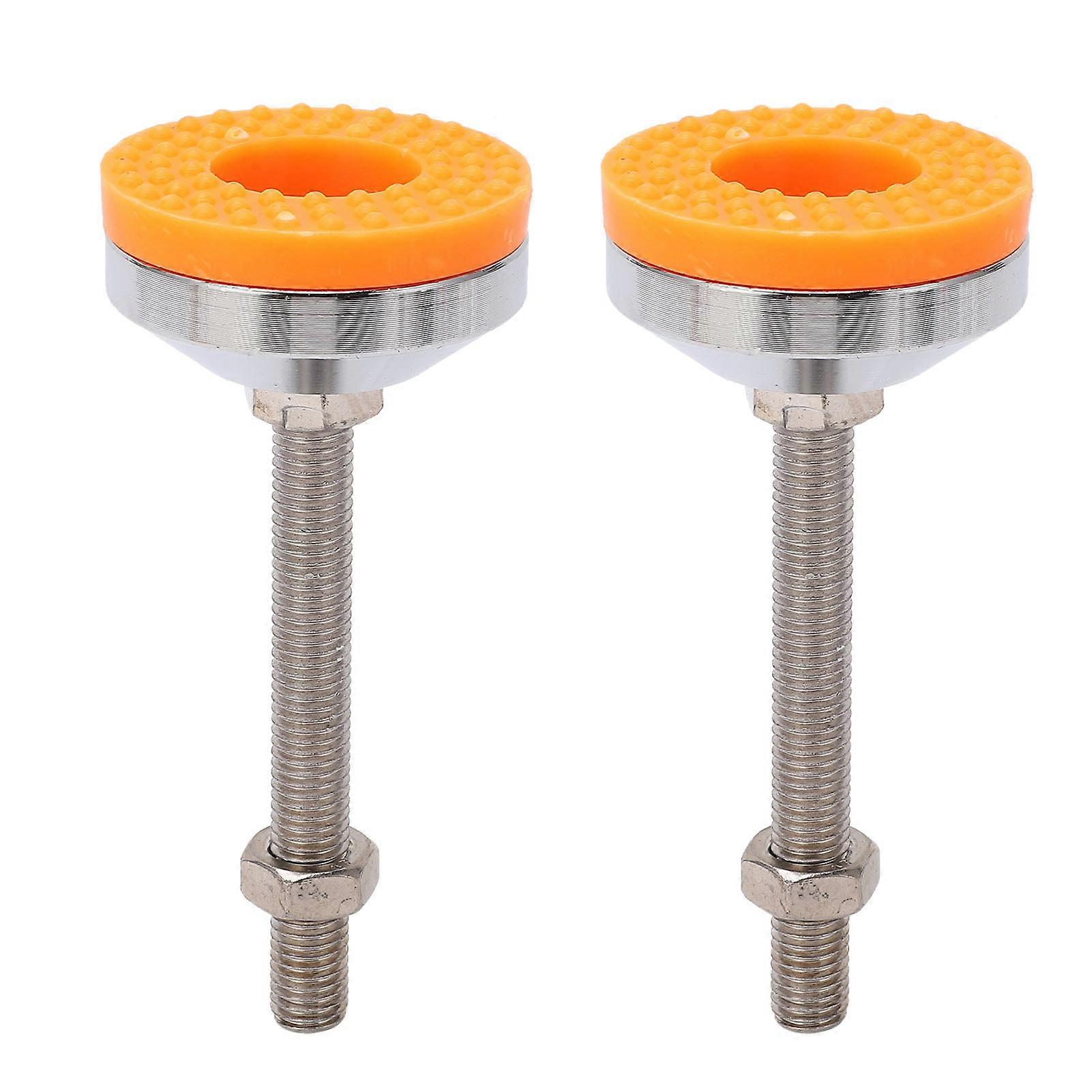 2pcs Yellow M12 Furniture Heavy Duty Leveling Screw Leg Grainflat Non Slip Shock Absorption Leveling Feet