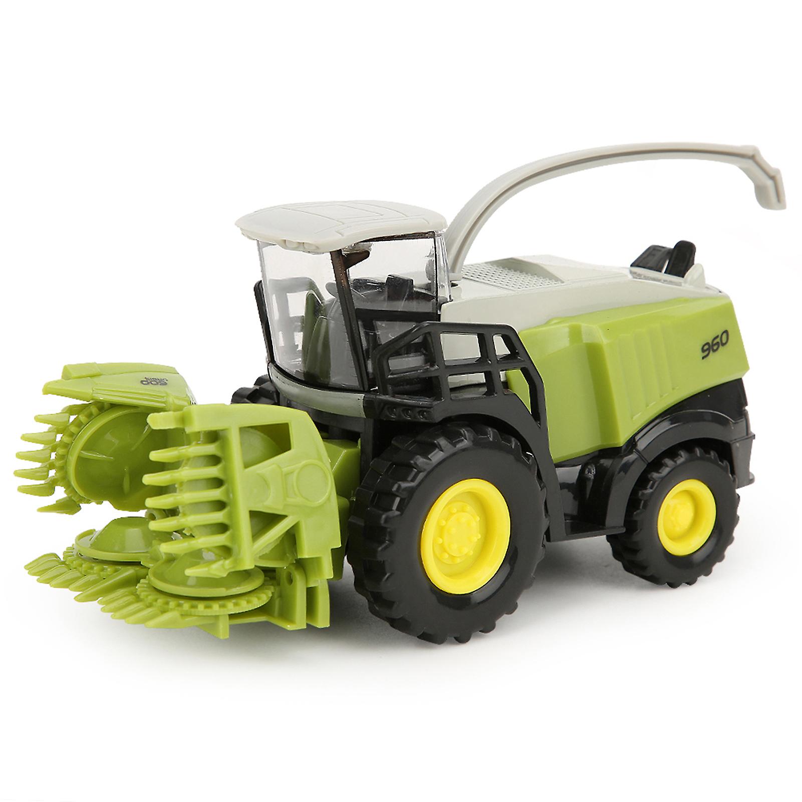 Moissonneuse miniature 1/42, jouet en alliage et plastique, modèle de véhicule éducatif pour enfants, voiture de ferme
