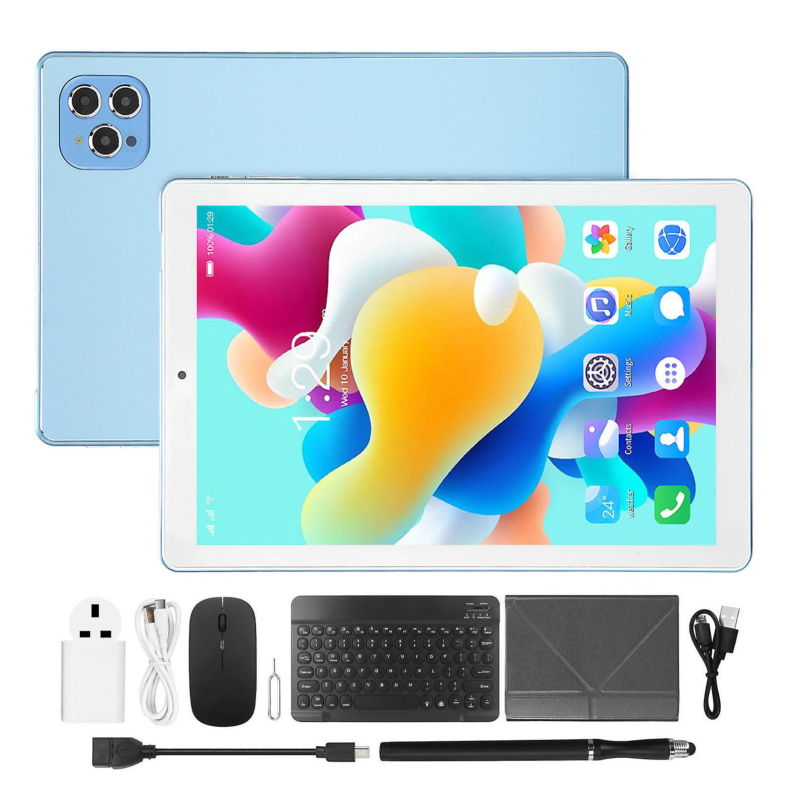 10.1 Inch Octa Core Tablet with 5G WiFi 4GB RAM 64GB ROM RGB Keyboard Mouse Android 11