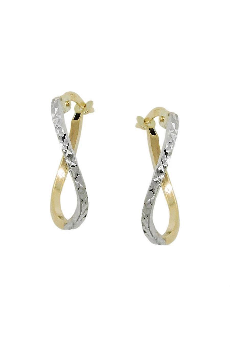 Hoop Earrings Diamond Cut 9k Gold - Gl431435