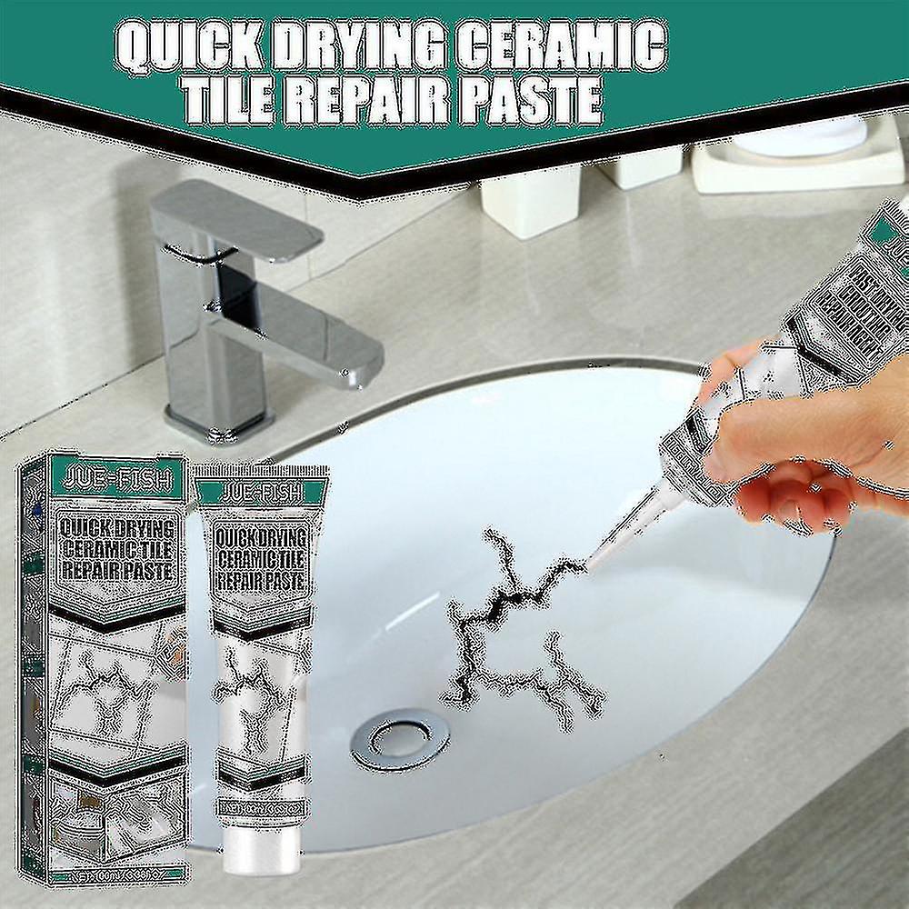 100mL タイル修理ペースト亀裂修理セラミックタイル 速乾性接着剤大理石バスタブトイレ
