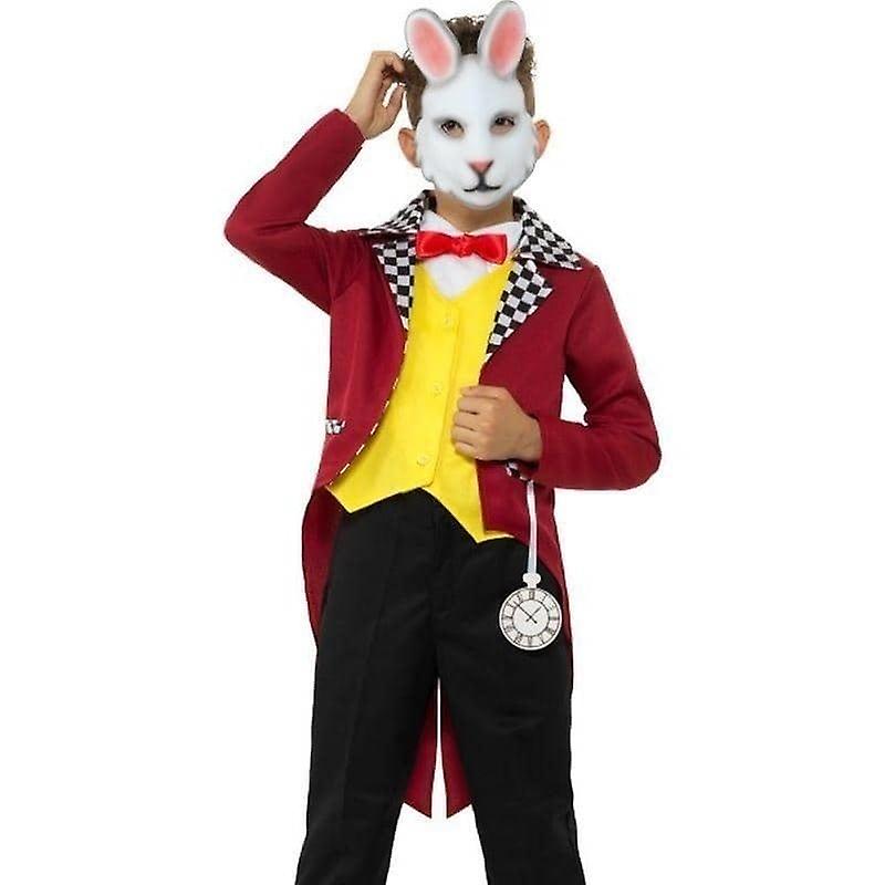 White Rabbit Costume With Jacket Kids Red 49694l