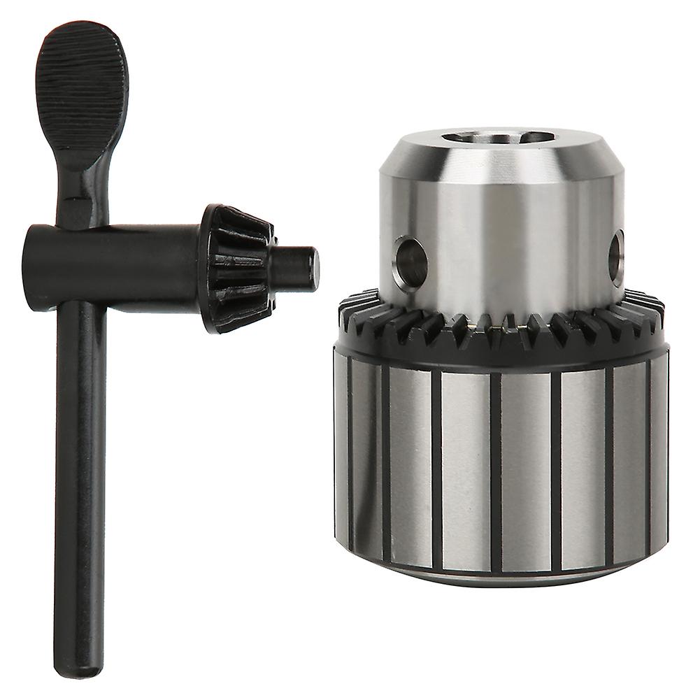 0.6-20mm Drill Chuck High Precision Heavy Duty Steel with Chuck Key for 1-16mm Power Tool
