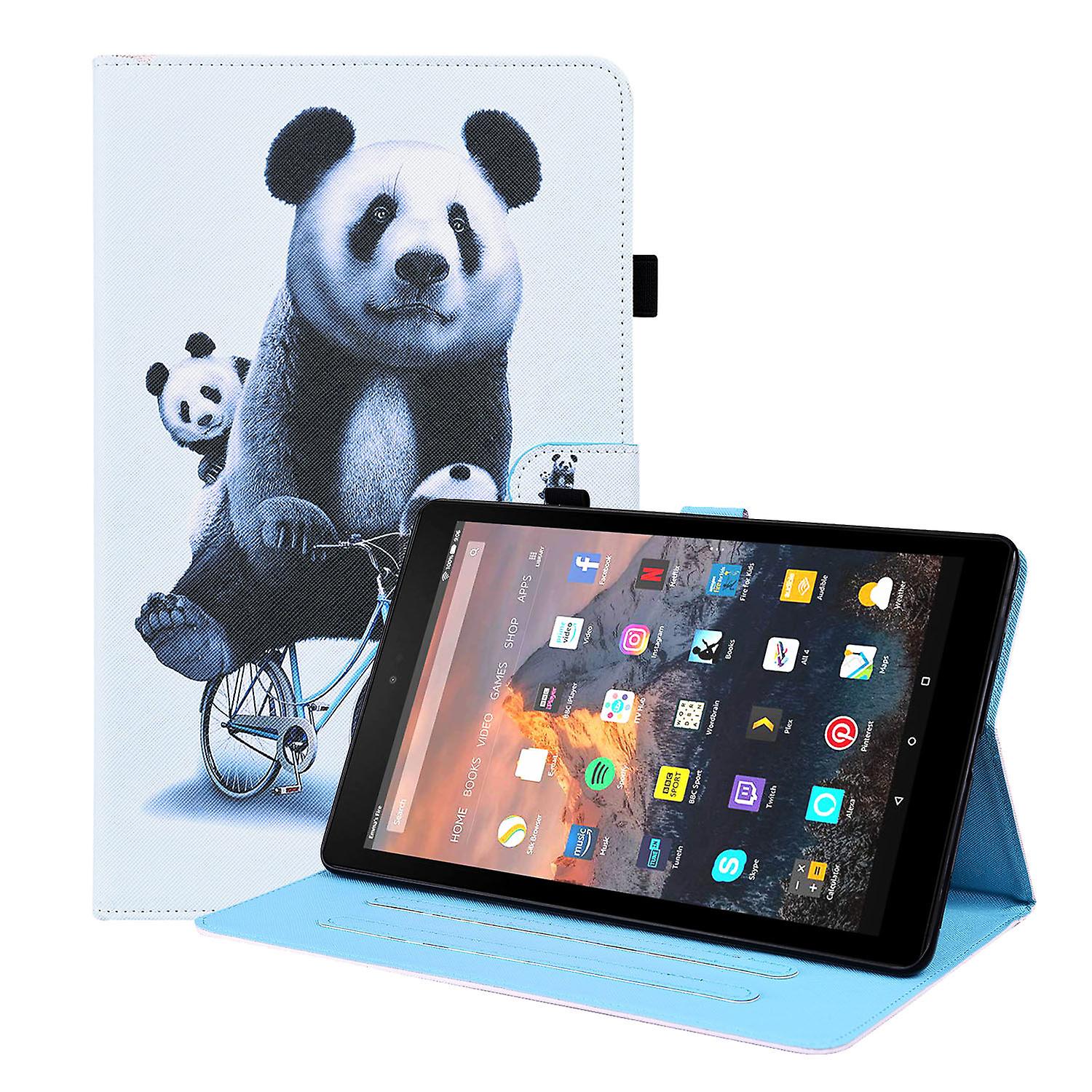 For Amazon Fire Hd8 2015/2016/2017/2018 Release with Pencil Holder Auto Sleep/Wake Function PU Leather Smart Cover