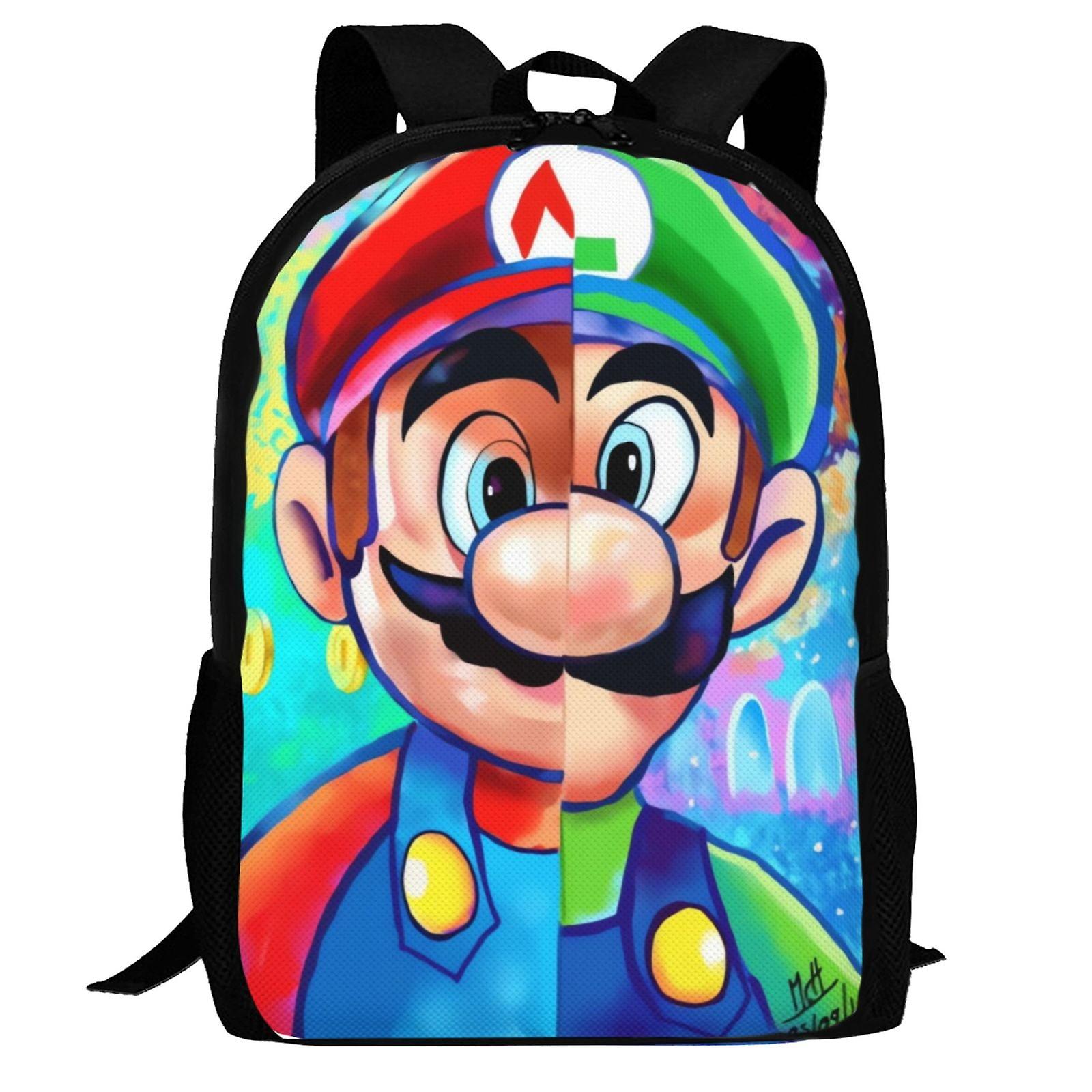 Super Mario Backpack,Laptop Backpack Lightweight Casual DaypackMulti-Function Travel Backpack