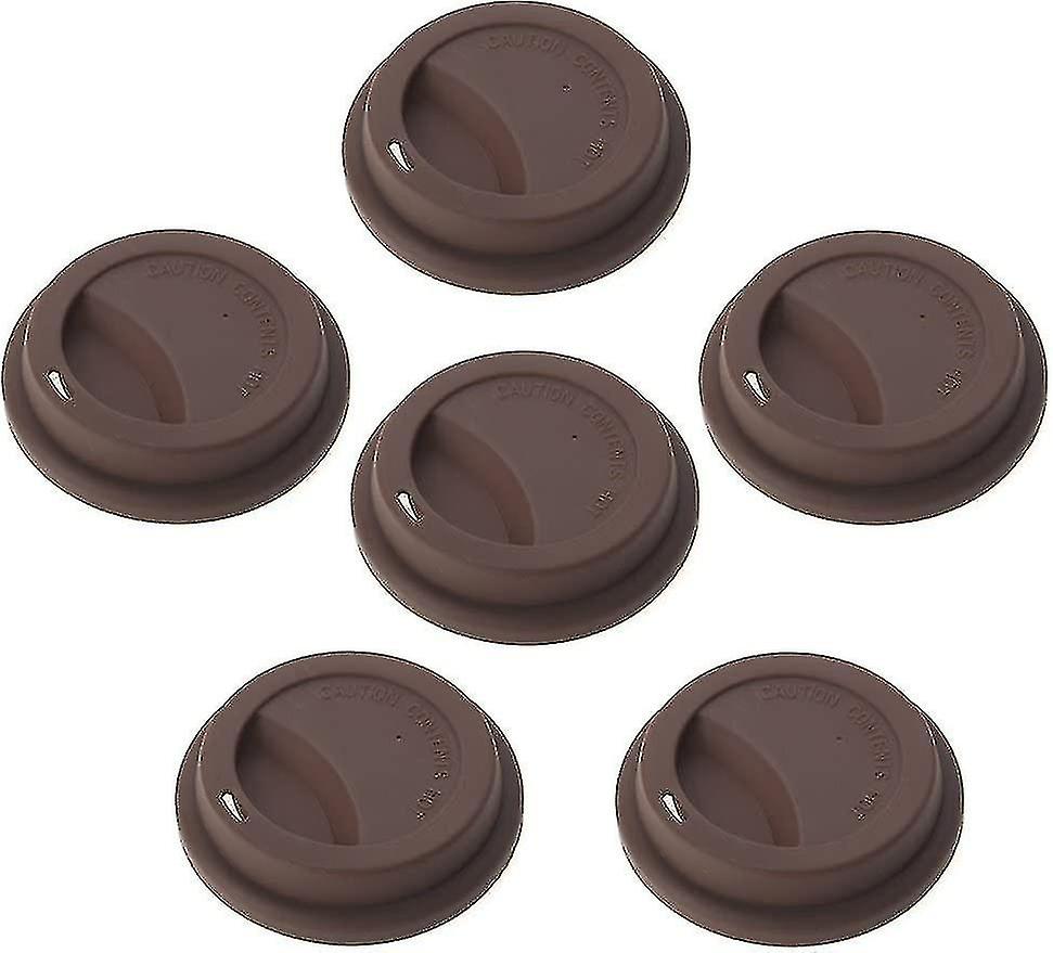 6 Pcs Silicone Drinking Lid Cup Lids, Reusable Coffee Cup Coverscoffee (d-b2)