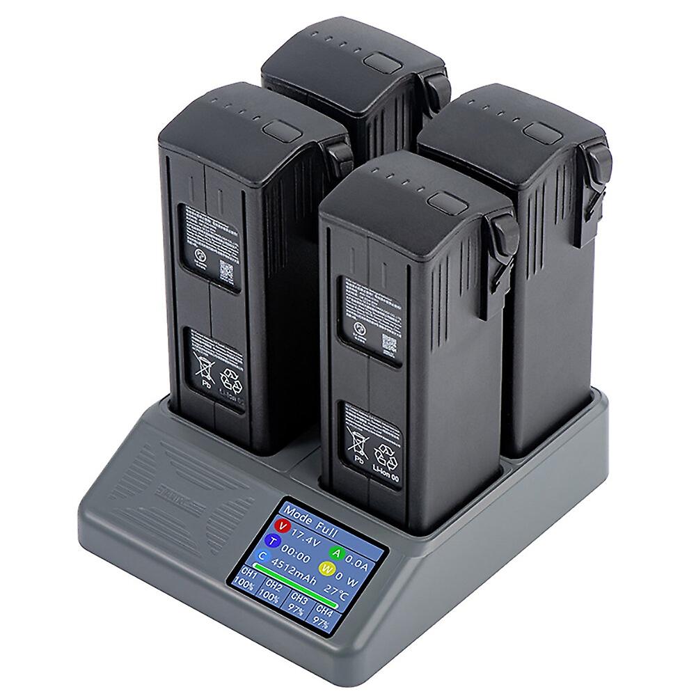STARTRC 4-in-1 Intelligent Fast Charging Hub Battery Charger LED Screen Digital Display Housekeeper