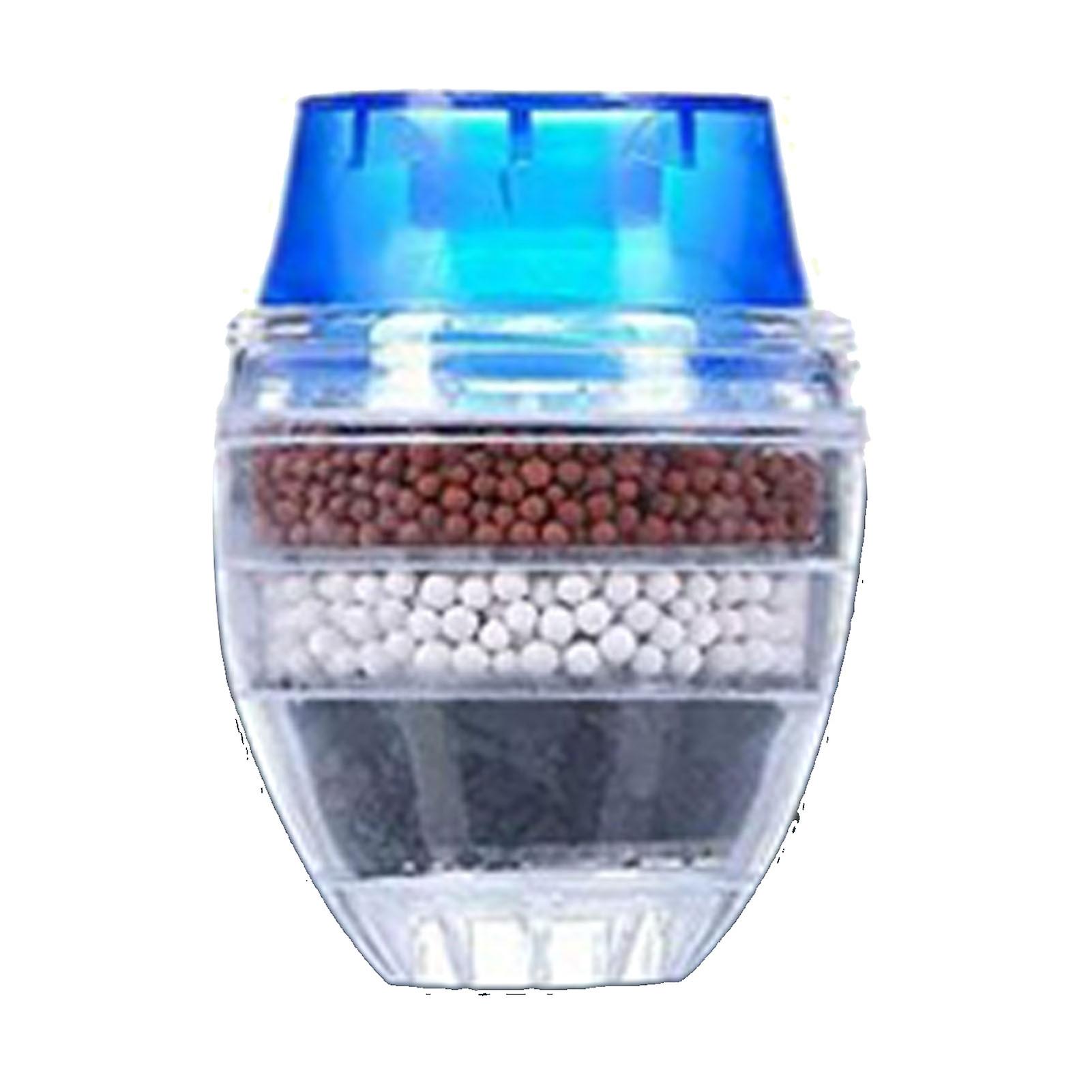 Faucet Mount Filter Blue Water Filter Multi Layer Efficient Water Saving Easy Install Filtration System for Kitchen Bathroom 