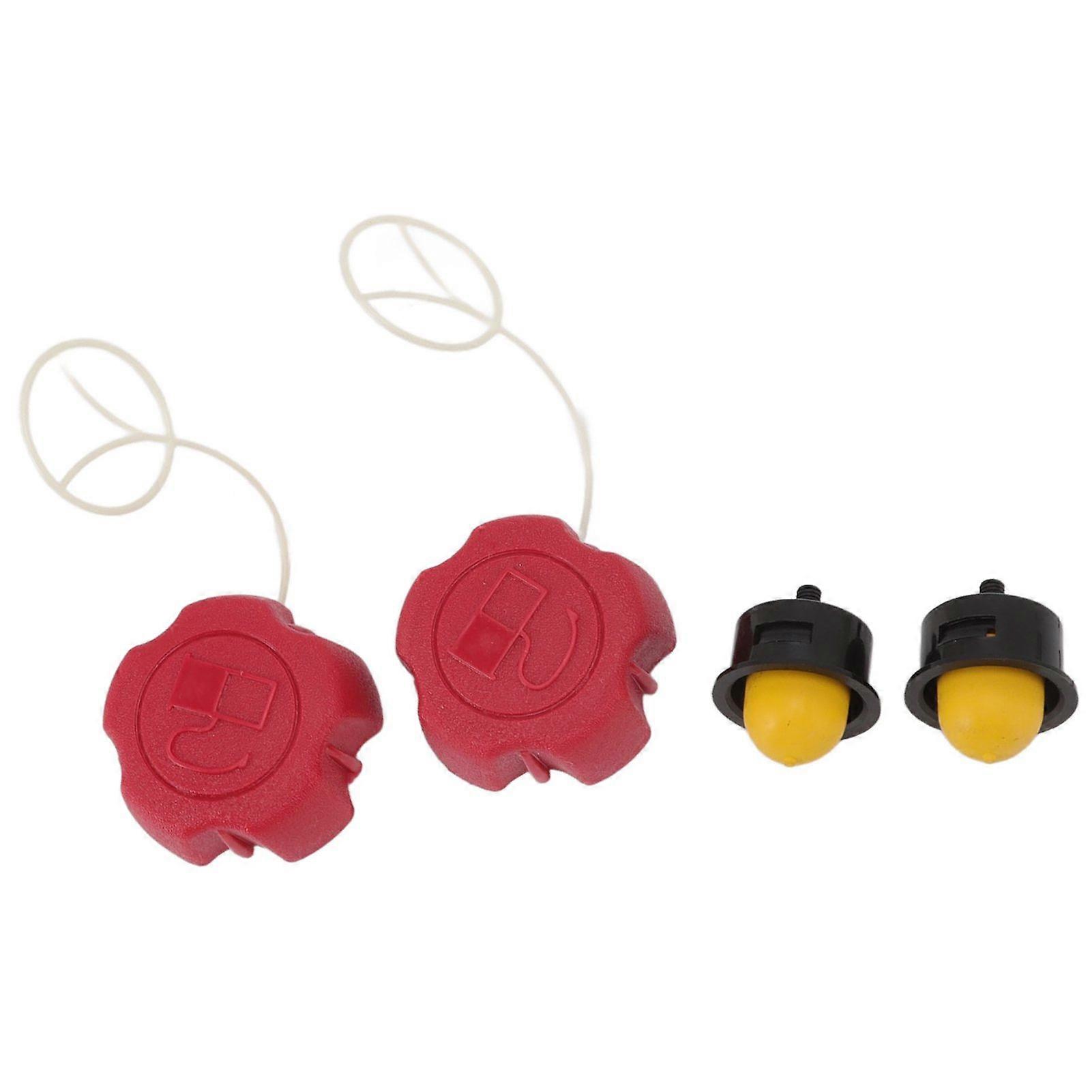 2 Set Lawn Mower Fuel Cap Primer Bulb Replacement Part Kit for Fuxtec FX RM 1630 1855 1860 2055 2060 2060PRO