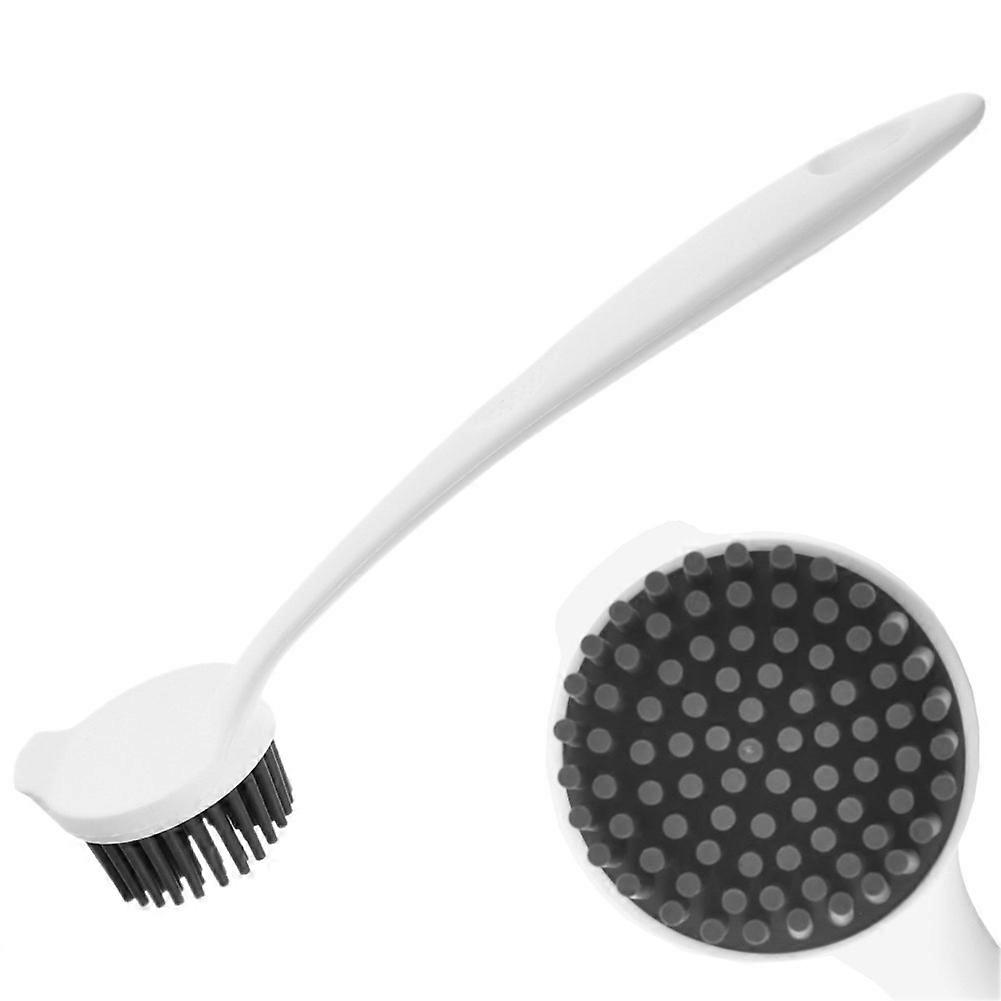 Practical dish brush for cookware with silicone bristles