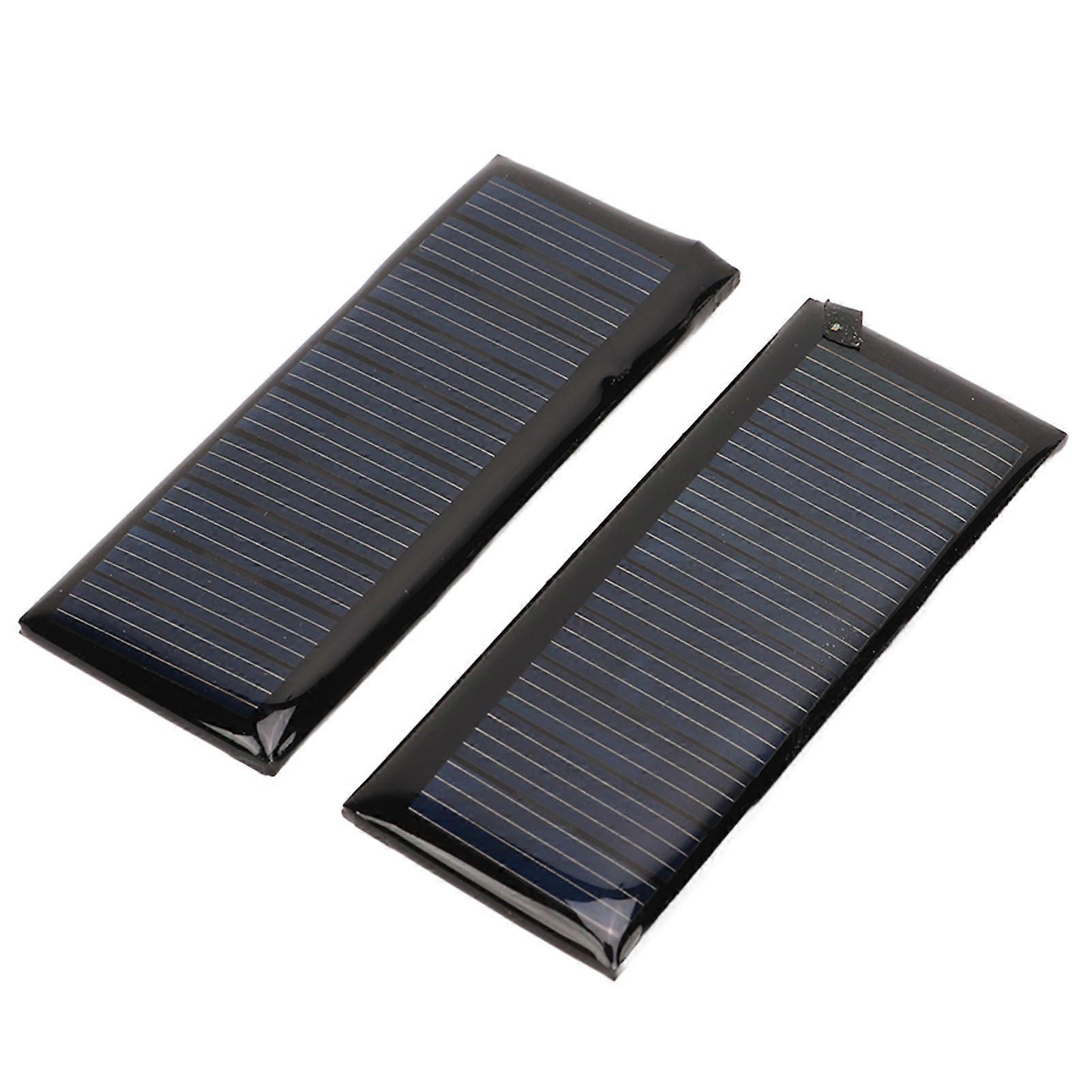 2pcs 45ma 5v Mini Solar Panels 3.7v High Conversion Rate Energy Saving Efficient Polycrystalline Solar Cells