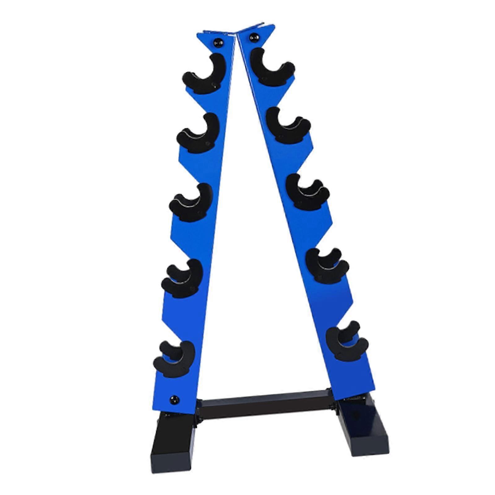 Dambıl Raf Standı Egzersiz Kapalı Fitness için Bir Çerçeve 5 Katmanlı Ağırlık Tutucu