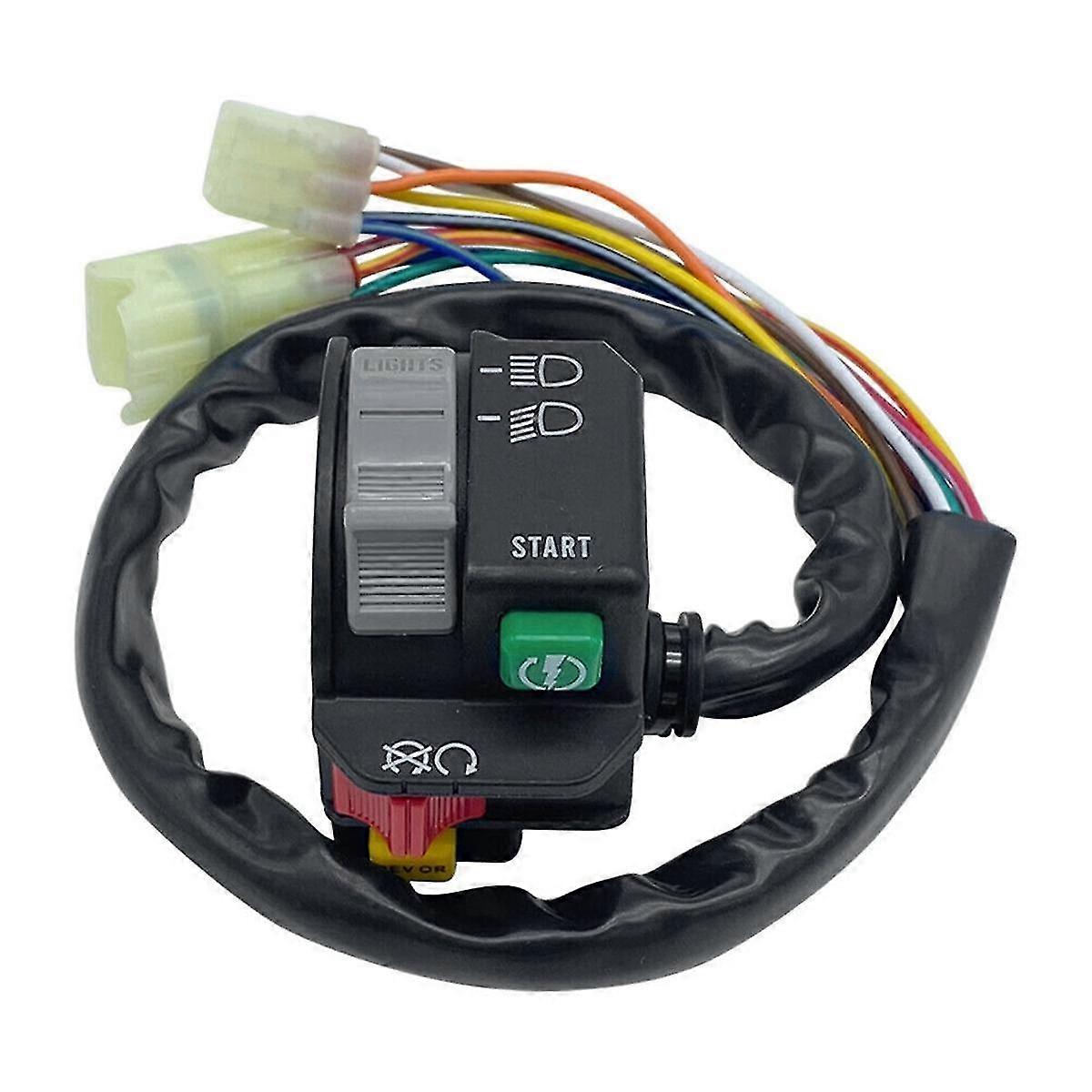 WFLNHB Left Handlebar Switch For Can-Am Outlander 450 500 650 800 – Start/Stop, Hi/Lo Light, Reverse ACS DPS (Replaces 703500920)