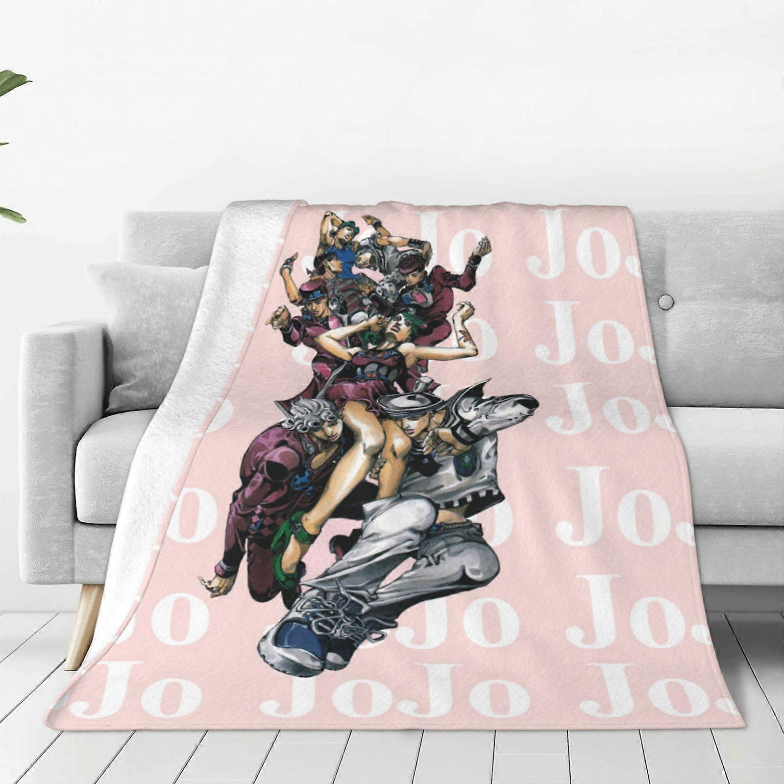 Jojo&#x27 ; S bizarre aventure ultra-douce micro polaire couverture jeter toutes les saisons flou léger couverture pour offi-SYS3085