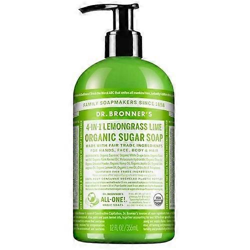 Bio Zuckerseife Zitronengras Limette, 355 ml von Dr.Bronner's