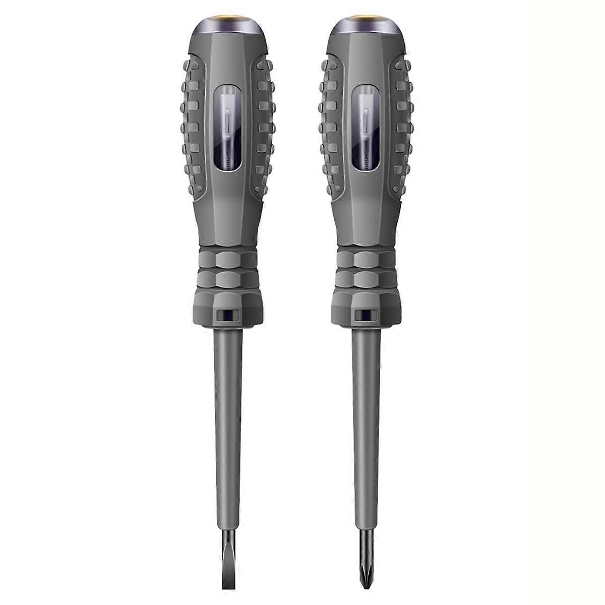 2Pcs Digital Voltage Tester Pen AC Non-Contact Induction Test Pencil Voltmeter Detector Electrical