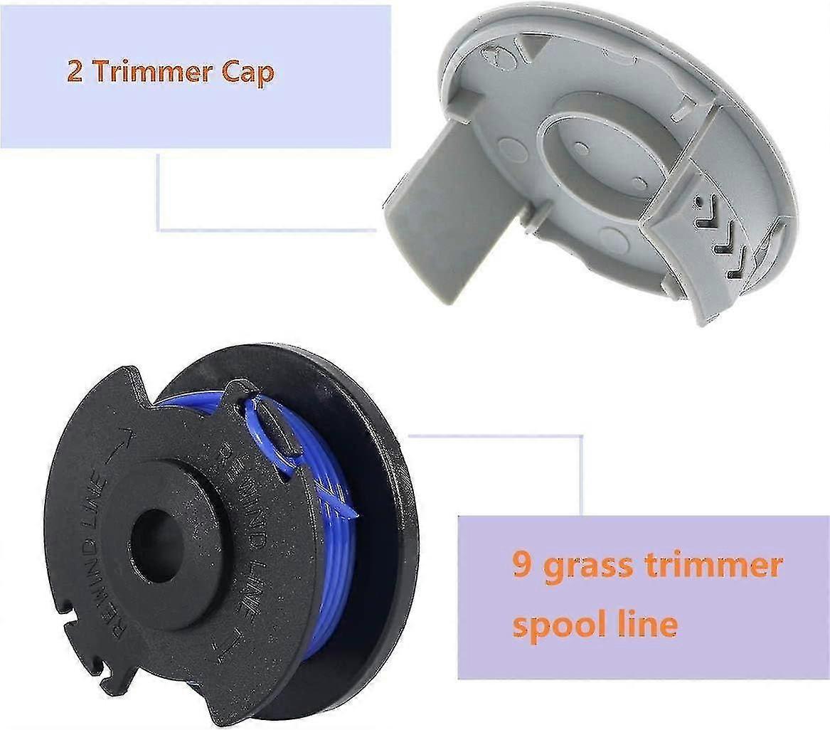 AC14RL3A String Trimmer Replacement Spool Line, 0.065" Autofeed Replacement Spools for Ryobi 18V, 24