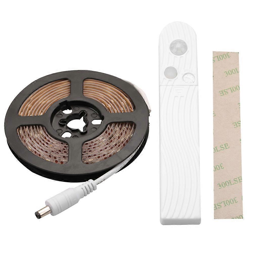 3m DC5V LED Light Strip PIR Motion Sensor Lamp String for Home Bedroom Kitchen Cold White