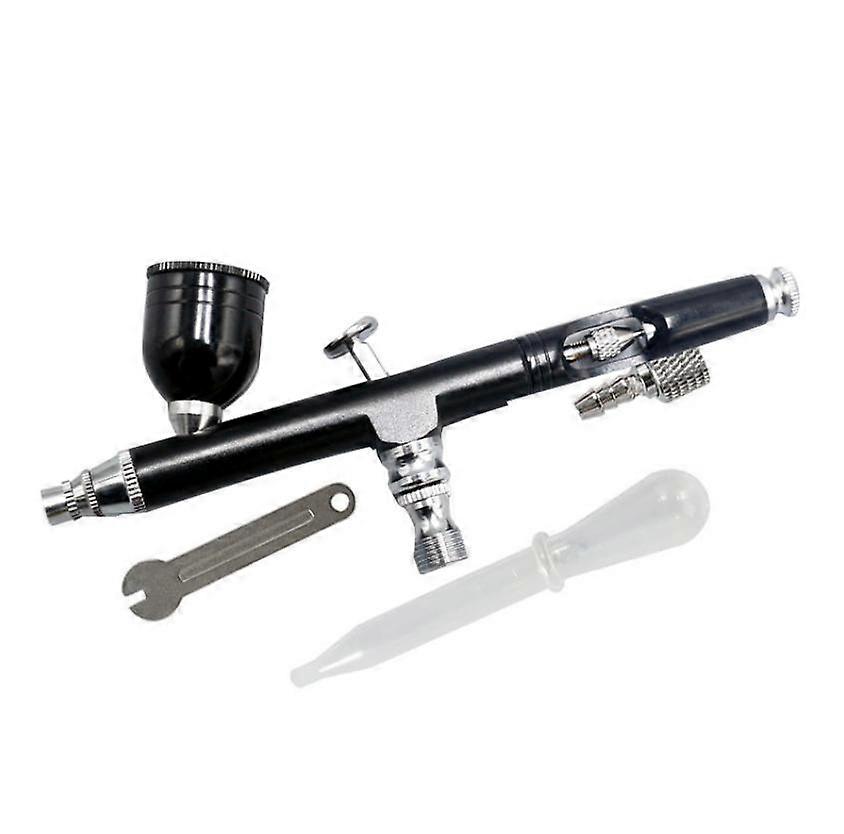 Airbrush Kit, Multi-Purpose Gravity SpraySet 7CC Capacity 0.3MM Spray Kit Tools