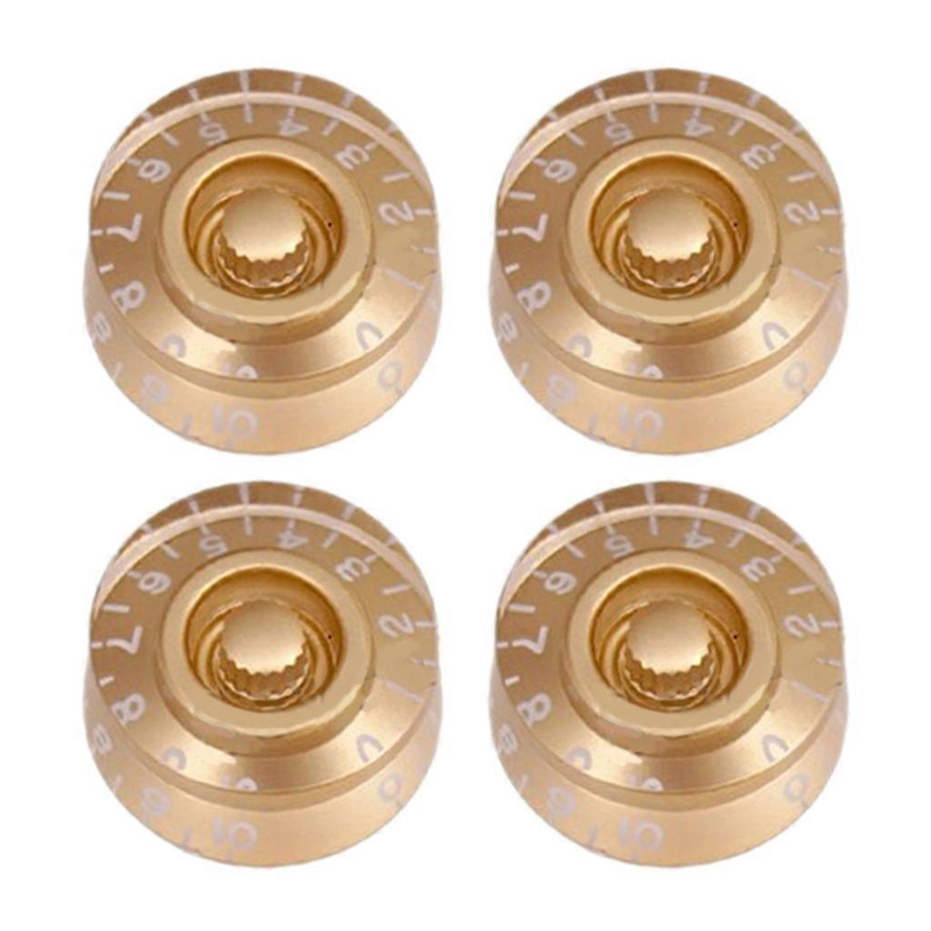 4Pcs Bass Knobs Guitar Knobs Potentiometer Jazzes Bass Knobs Concentric Knobs