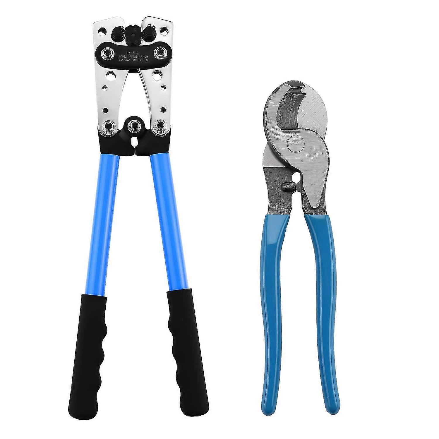 Kit de alicate de crimping com grampo de cabo e cabos