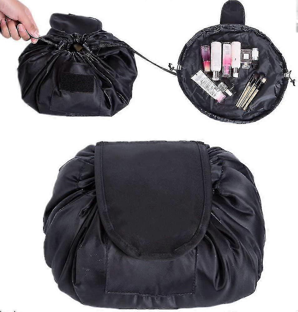 Drawstring Makeup Bag,cosmetic Bag,one-step Toiletry Organizer, Cosmetic Pouch For Lazy Ladies