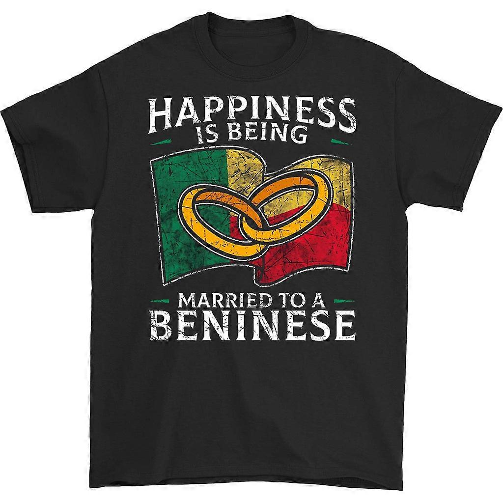 Felicidade É Estar Casado Com Uma Camiseta Beninense