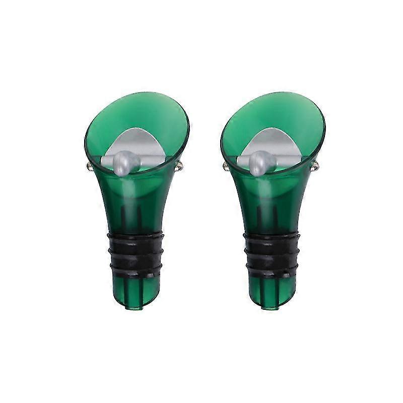 2pcs Wine Pourer Stopper Duckbill Shape Rubber Pourer Champagne Cork Stopper Bar Tool (Random Color)