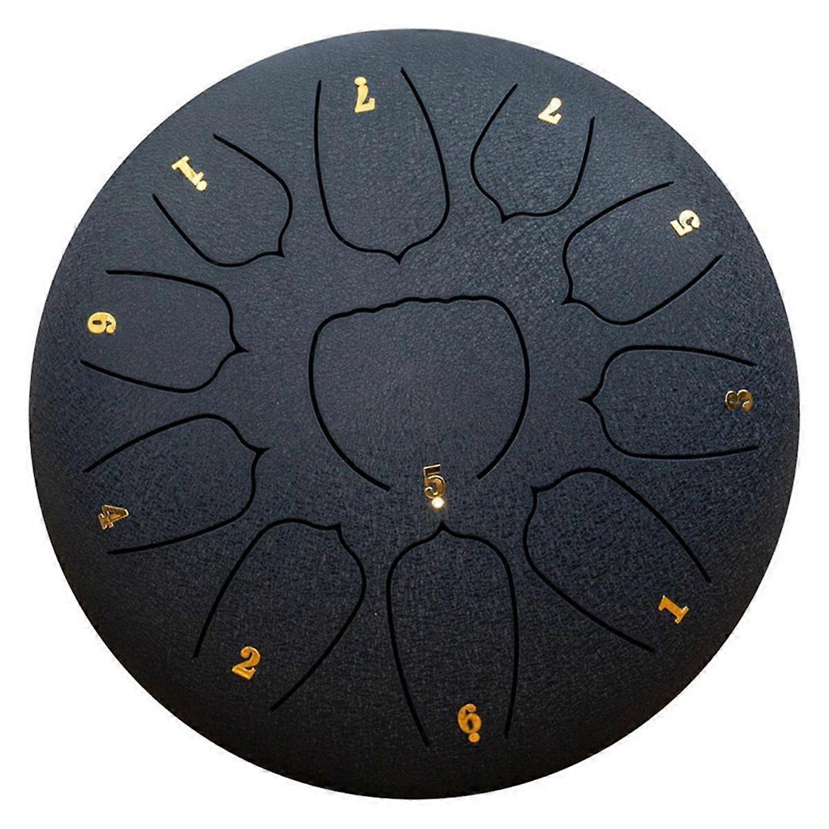 Marineblå 10-tommer 11-tone udendørs regntromme, haveregntromme, regnchakratromme, æterisk tromme, håndtromme