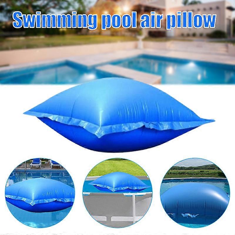 Portable Inflatable Pool Pillow Multipurpose Air Pillow Cushion for Above Ground Pool Easy Operation Blue