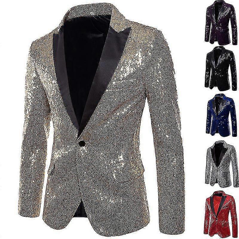Men's Sequined Casual Blazer