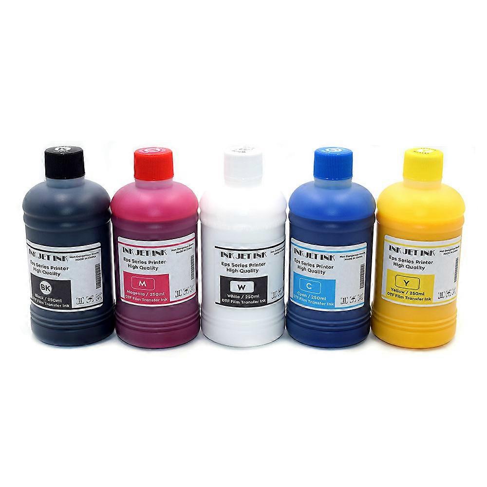 250 מ"ל/בקבוק דיו DTF דיו להעברת סרט PET עבור מדפסת סרט DTF בהעברה ישירה להדפסת DTF הדפסה והעברה של סרטי PET