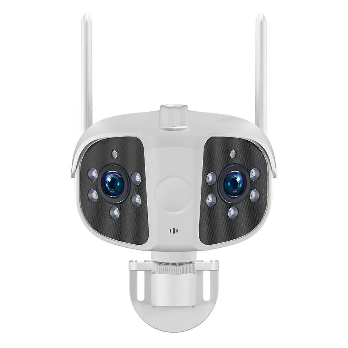 1080P UHD 10X Zoom PTZ Wifi Caméra IP Double Objectif Double Écran Sécurité Protection Moniteur Extérieur Wat