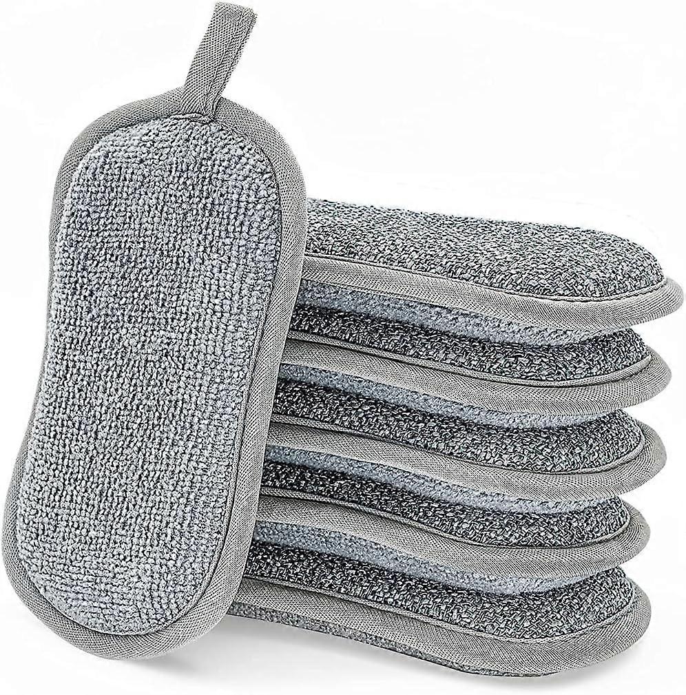 6 anti-scratch double-sided scrapers. The antibacterial microfiber sponge effectively cleans all surfaces.grey,2024 Ping