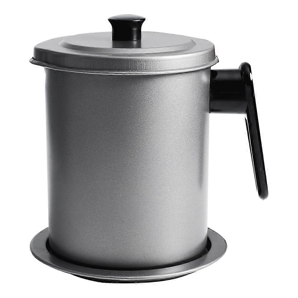 1.7L Lard Tank Large Capacity Storage Tank Kitchen Household Cooking Oil Bottle Filter Residue Tank